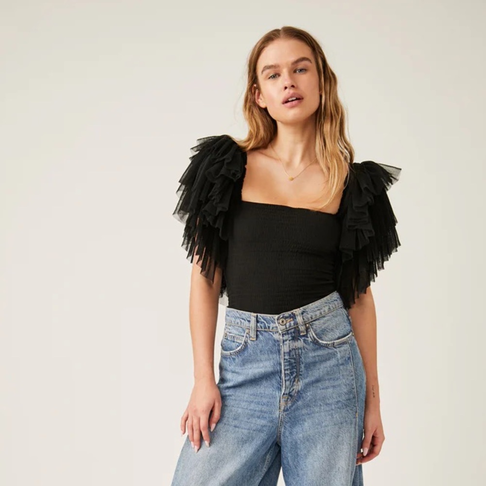 MUST GO BY JUNE 7! Free People Kill the Lights bodysuit